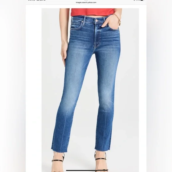 MOTHER RASCAL ANKLE FRAY ‘OPPOSITES ATTRACT” 29 RETAIL $225 - Picture 1 of 10